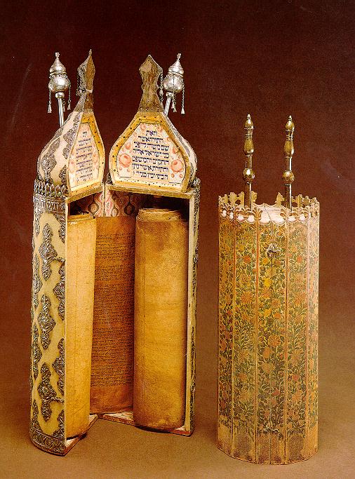 Torah Scroll.  Click for other images associated with Judaism